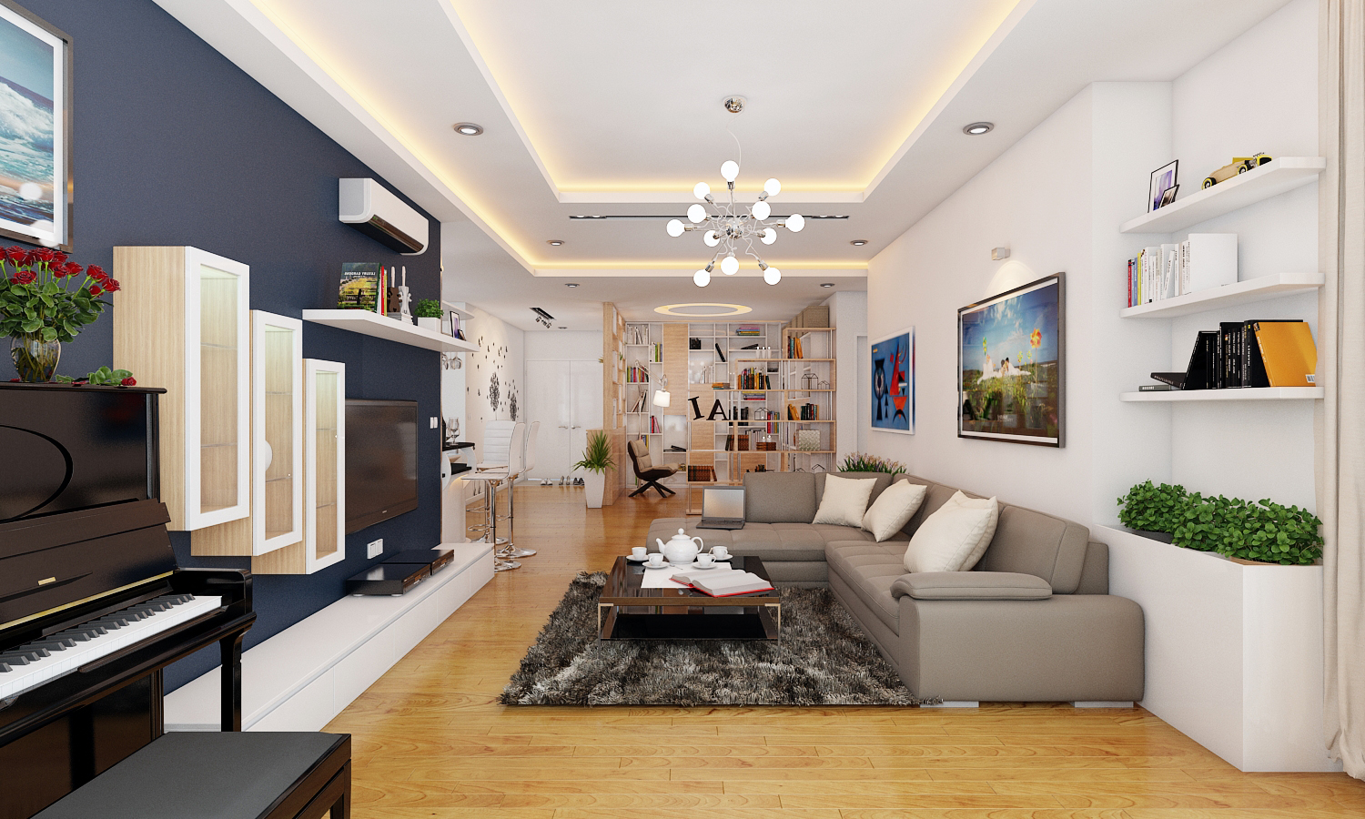 Làm thế nào để sở hữu mẫu thiết kế nội thất chung cư hiện đại - Nội thất Triệu Gia
