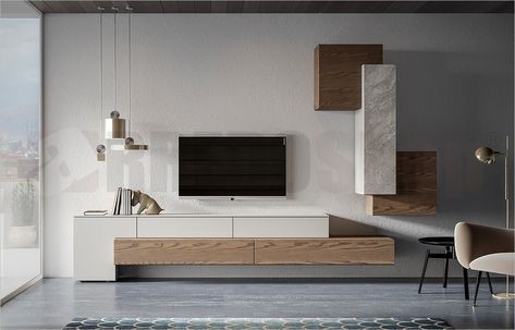 Thiết kế phòng khách đẹp với kệ tivi gỗ từ Triệu Gia