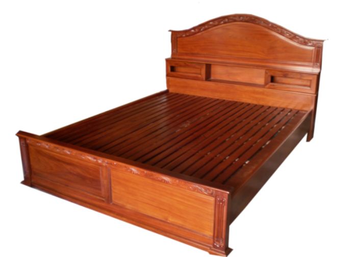 Mẫu giường ngủ gỗ anh đào cao cấp