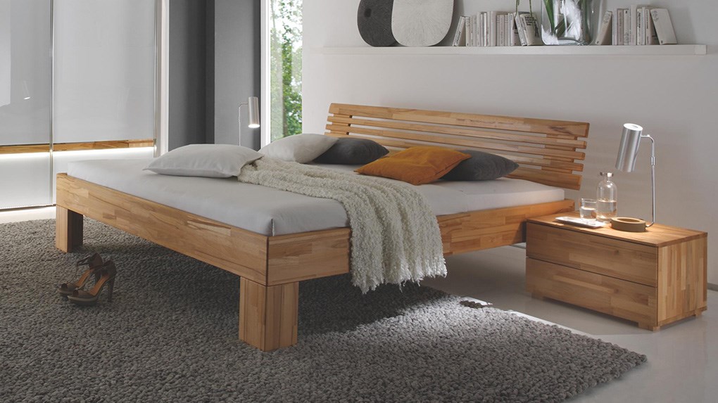 Không gian sang trọng với các thiết kế giường ngủ gỗ tự nhiên