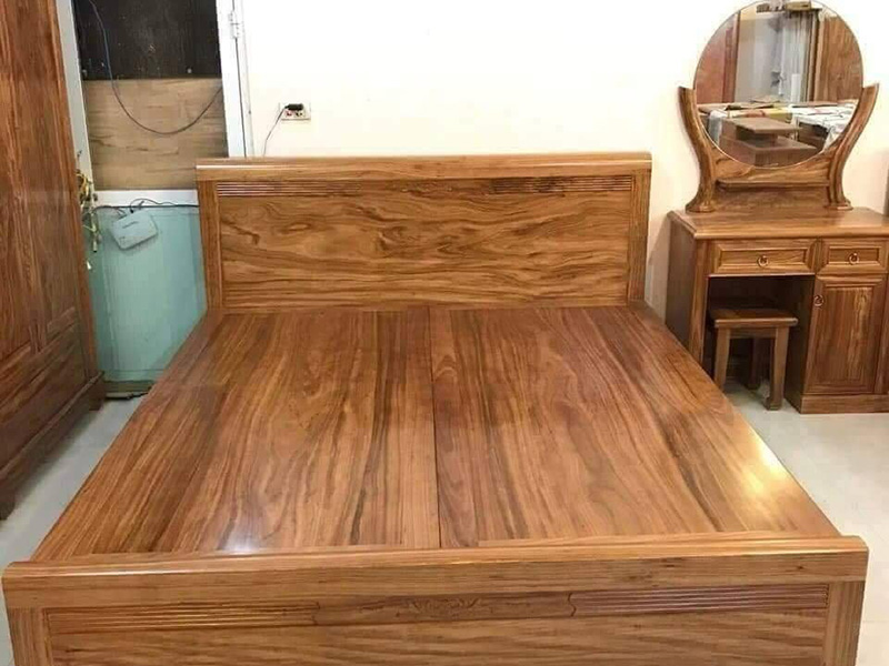 Mua giường ngủ gỗ hương chất lượng, giá rẻ ở đâu?