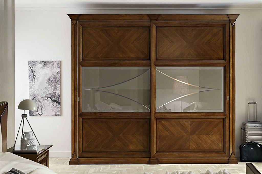 Gợi ý tủ áo hai buồng bằng gỗ tự nhiên cho phòng ngủ nhà bạn