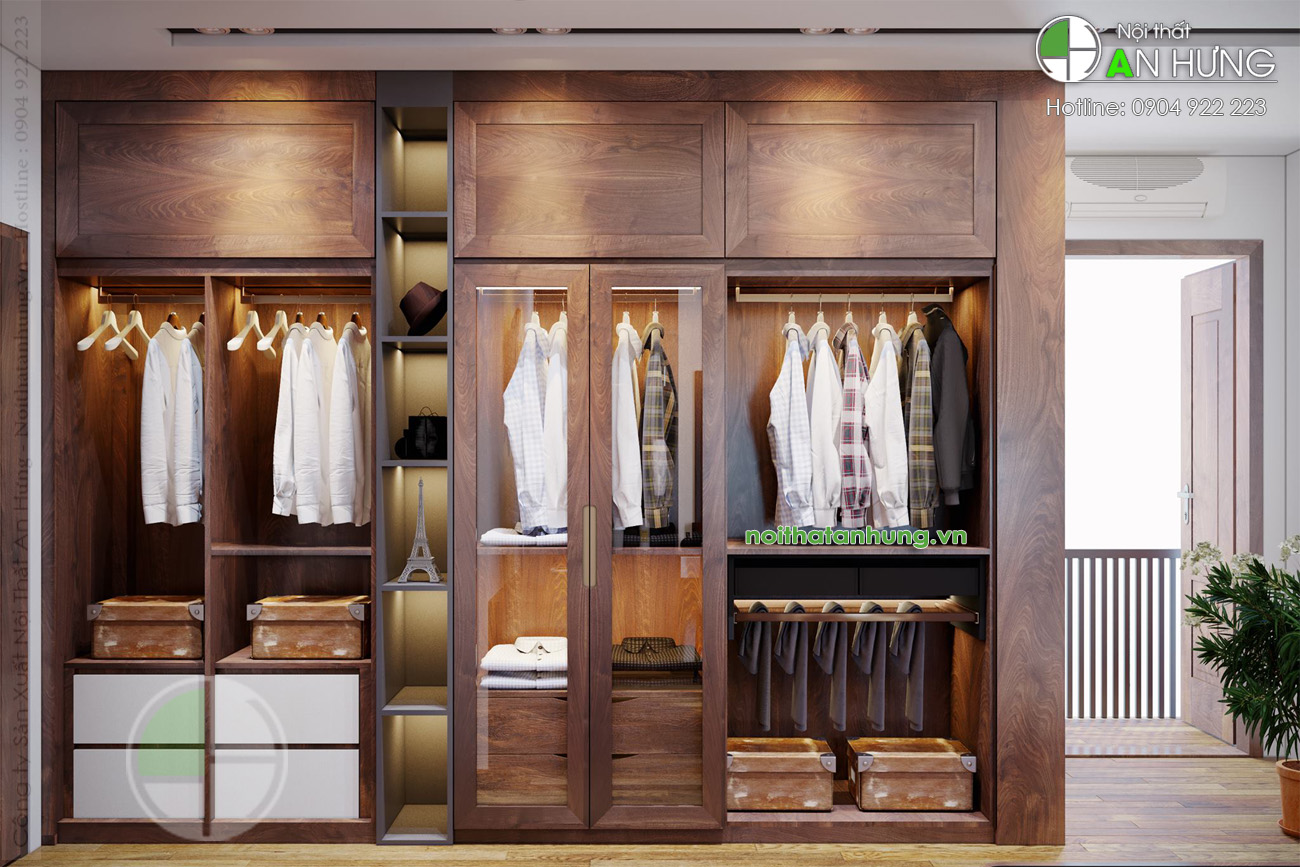 Tủ áo kính – Xu hướng thiết kế tủ quần áo ngày nay 