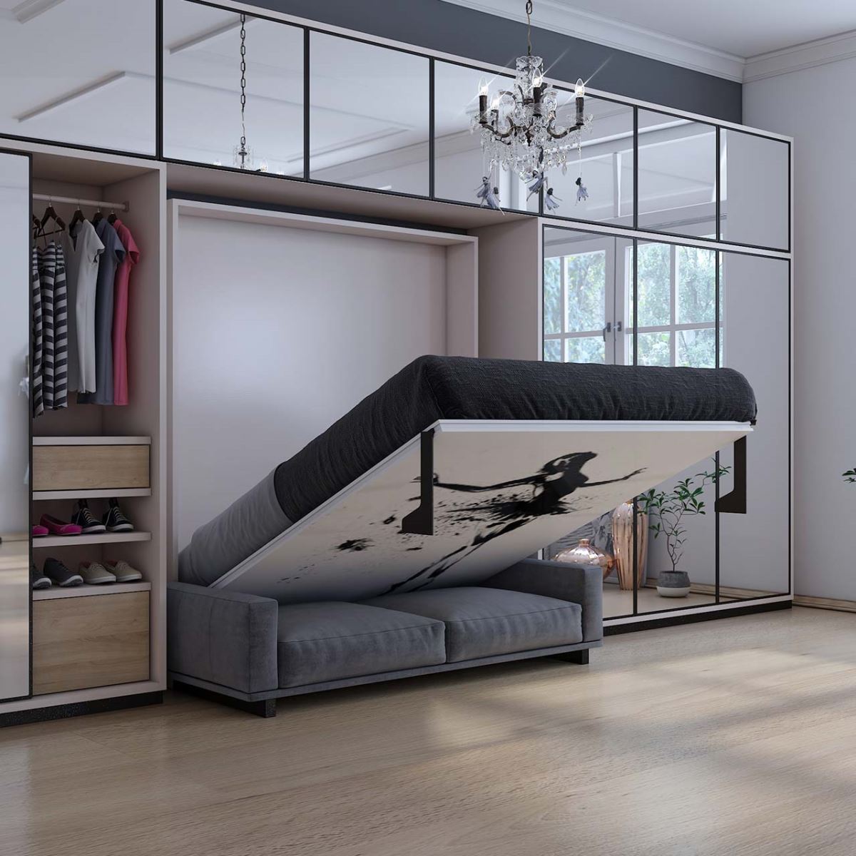 Giường ngủ âm tường - Xu hướng mới cho không gian khách sạn 2020