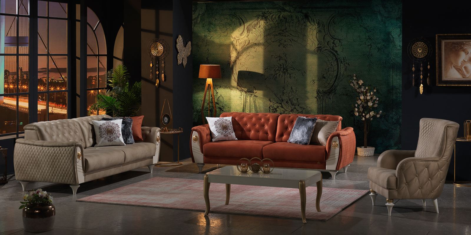 Vẻ đẹp muôn màu trong thiết kế nội thất phòng khách 2019