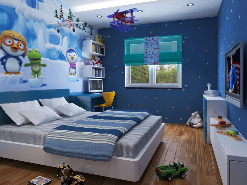 Tràn ngập ý tưởng thiết kế trần thạch cao phòng ngủ trẻ em 