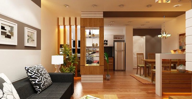 Trọn bộ kinh nghiệm thiết kế nội thất phòng khách liền bếp từ a đến z