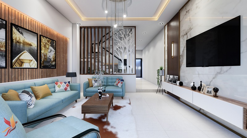 Xu hướng thiết kế phòng khách cổ điển bằng gỗ tự nhiên cho biệt thự phố năm  2019