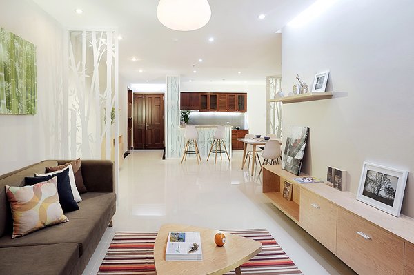 Thiết kế nội thất chung cư 70m sang trọng tiện nghi
