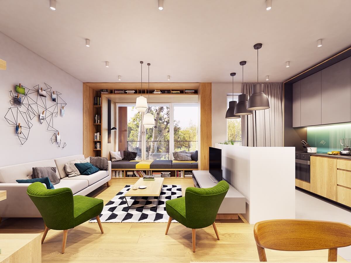 Đâu là mẫu thiết kế nội thất phòng khách chung cư phổ biến hiện nay?