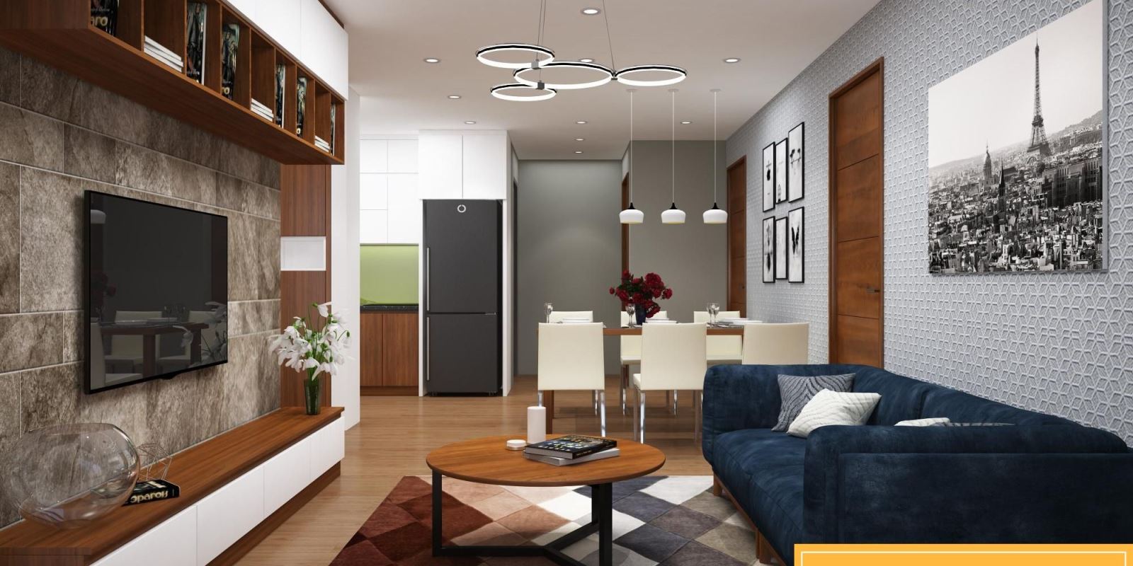 Thiết kế nội thất căn hộ chung cư 90m2 như thế nào là hợp lý?
