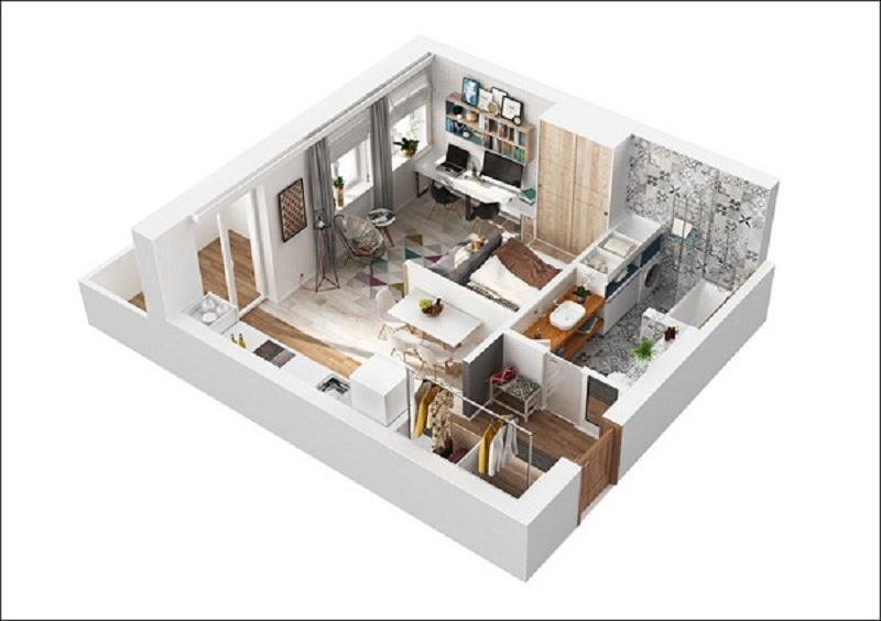 3 mẫu thiết kế nội thất chung cư đẹp cho diện tích nhỏ