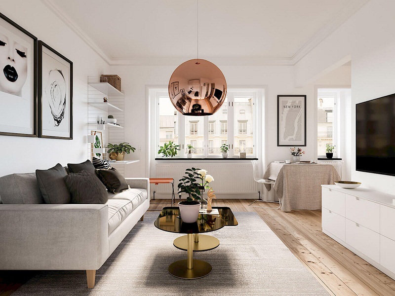 3 mẫu thiết kế nội thất chung cư đẹp cho diện tích nhỏ
