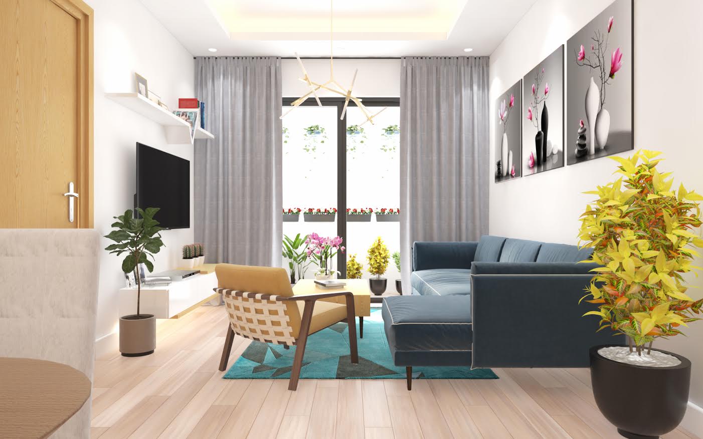 Tham khảo 3 mẫu thiết kế nội thất chung cư giá rẻ đẹp miễn chê