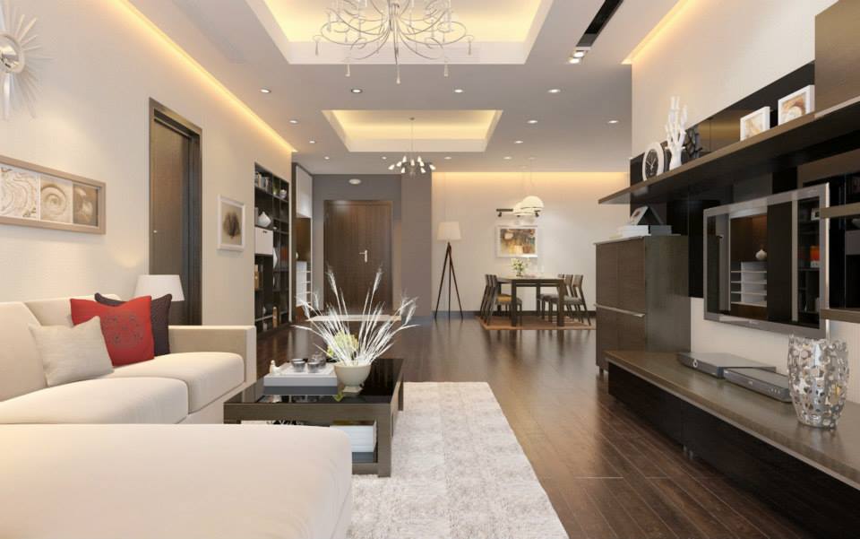 Gợi ý thiết kế nội thất căn hộ chung cư 95m2 theo phong cách hiện đại