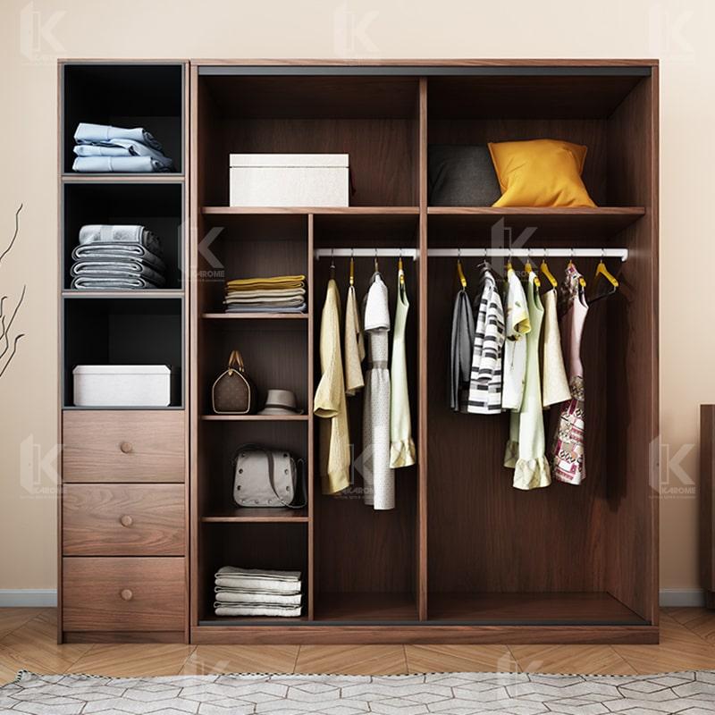 Tủ áo kết hợp kệ sách – sự kết hợp hoàn hảo cho căn phòng của bạn 