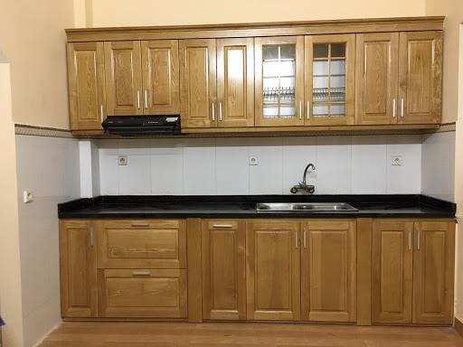 Báo giá tủ bếp gỗ sồi tự nhiên 2020 – Xưởng thi công Triệu Gia