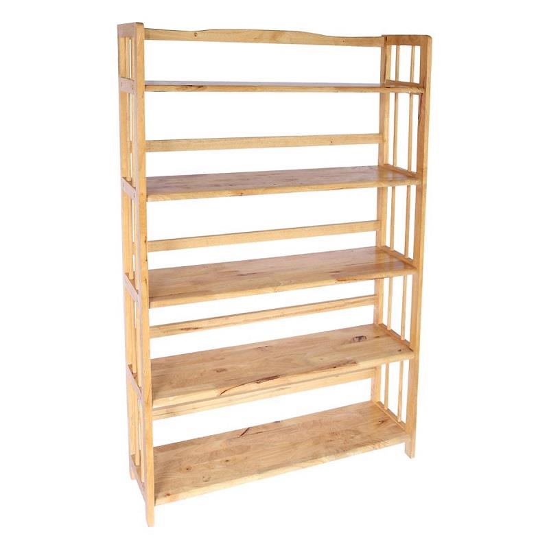 Các mẫu kệ sách gỗ 5 tầng cho không gian sống động