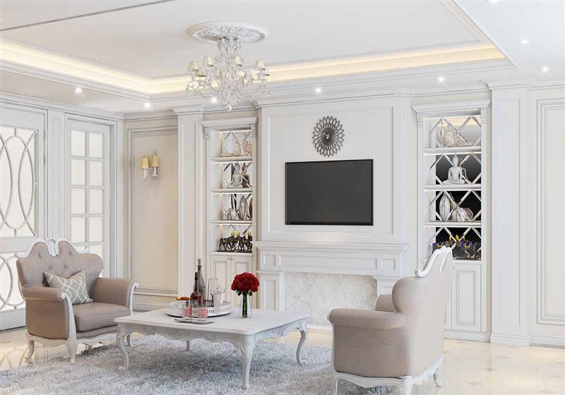 Đặc trưng mẫu thiết kế nội thất nhà phố đẹp tân cổ điển