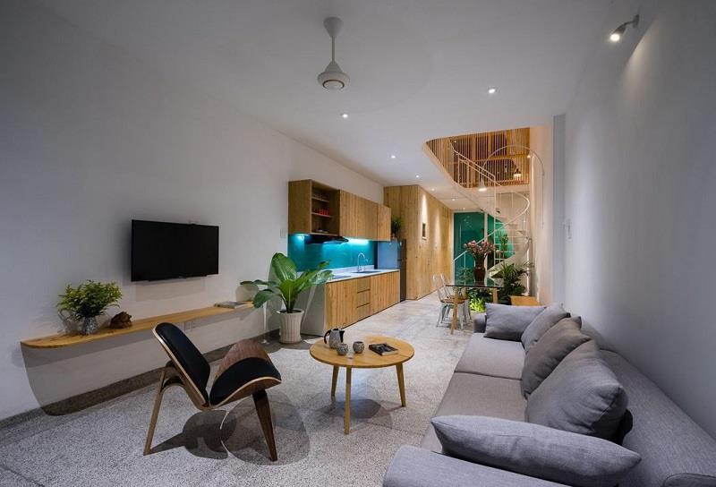 Cách thiết kế nội thất phòng khách nhà ống đẹp