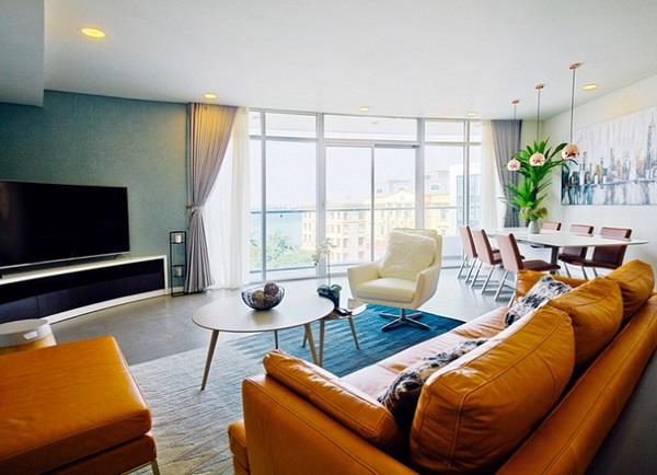 Học hỏi cách thiết kế nội thất căn hộ 110m2 sáng bừng không gian 