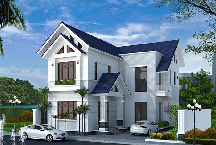 Mẫu thiết kế nhà chữ L phong cách hiện đại - Triệu Gia