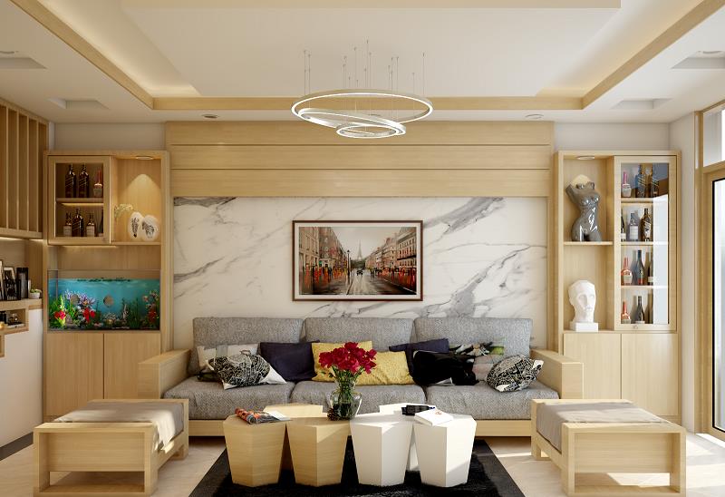 Nhận thiết kế nhà phố theo yêu cầu với đồ nội thất gỗ chất lượng