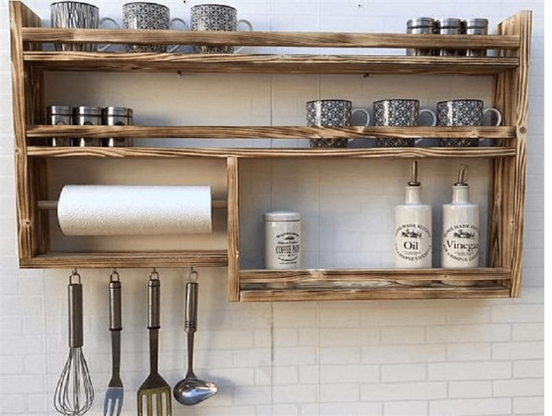 Những mẫu kệ trang trí dành cho phòng bếp đơn giản - Triệu Gia