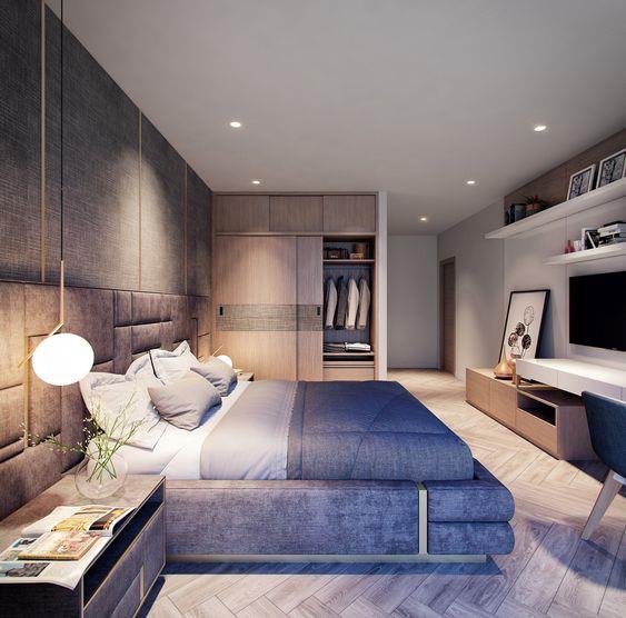 Nội thất phòng ngủ hiện đại dành cho vợ chồng trẻ