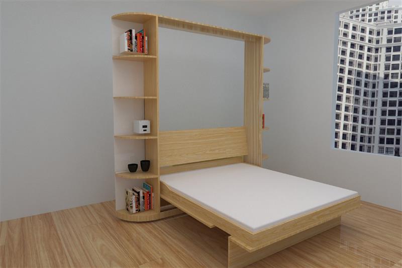 Siêu tiện dụng với giường ngủ lắp ráp thông minh