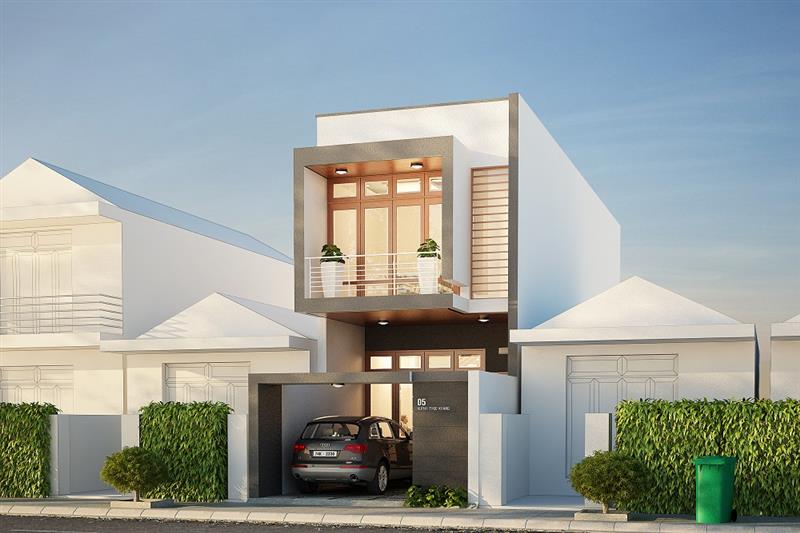 Thiết kế nhà ống 2 tầng đẹp không thể rời mắt - Triệu Gia