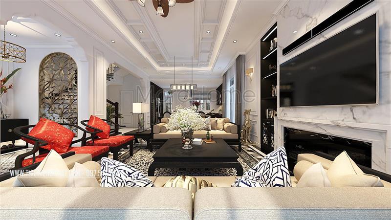 Thiết kế nội thất biệt thự liền kề hiện đại | Nội thất Triệu Gia