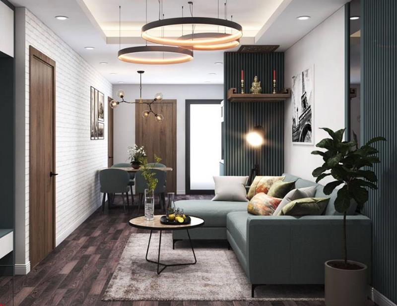 Thiết kế nội thất căn hộ chung cư 110m2 hiện đại hoàn hảo nhất