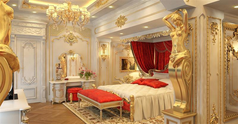 Thiết kế nội thất nhà chung cư cao cấp theo phong cách tân cổ điển