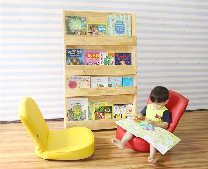 Tiêu chí lựa chọn kệ sách bằng gỗ công nghiệp cho bé