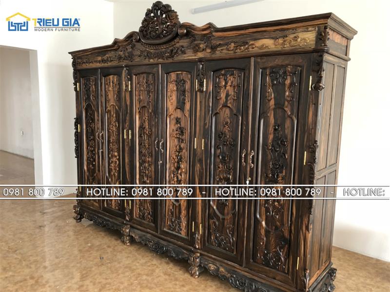 Tủ gỗ mun như thế nào đạt chất lượng - Nội Thât Triệu Gia