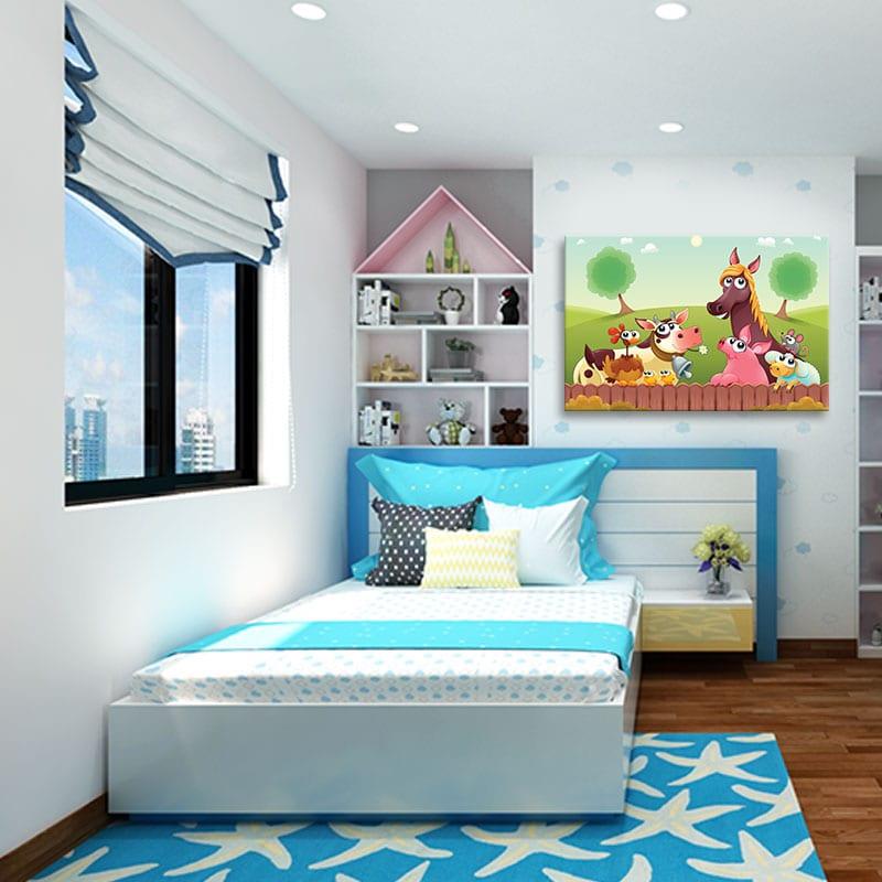 Ý nghĩa tranh treo phòng ngủ trẻ em ngộ nghĩnh nhất hiện nay